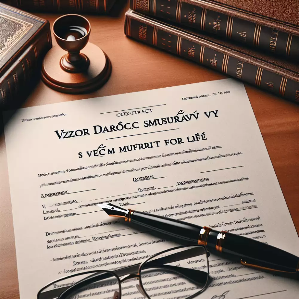 darovací smlouva s věcným břemenem dožití vzor